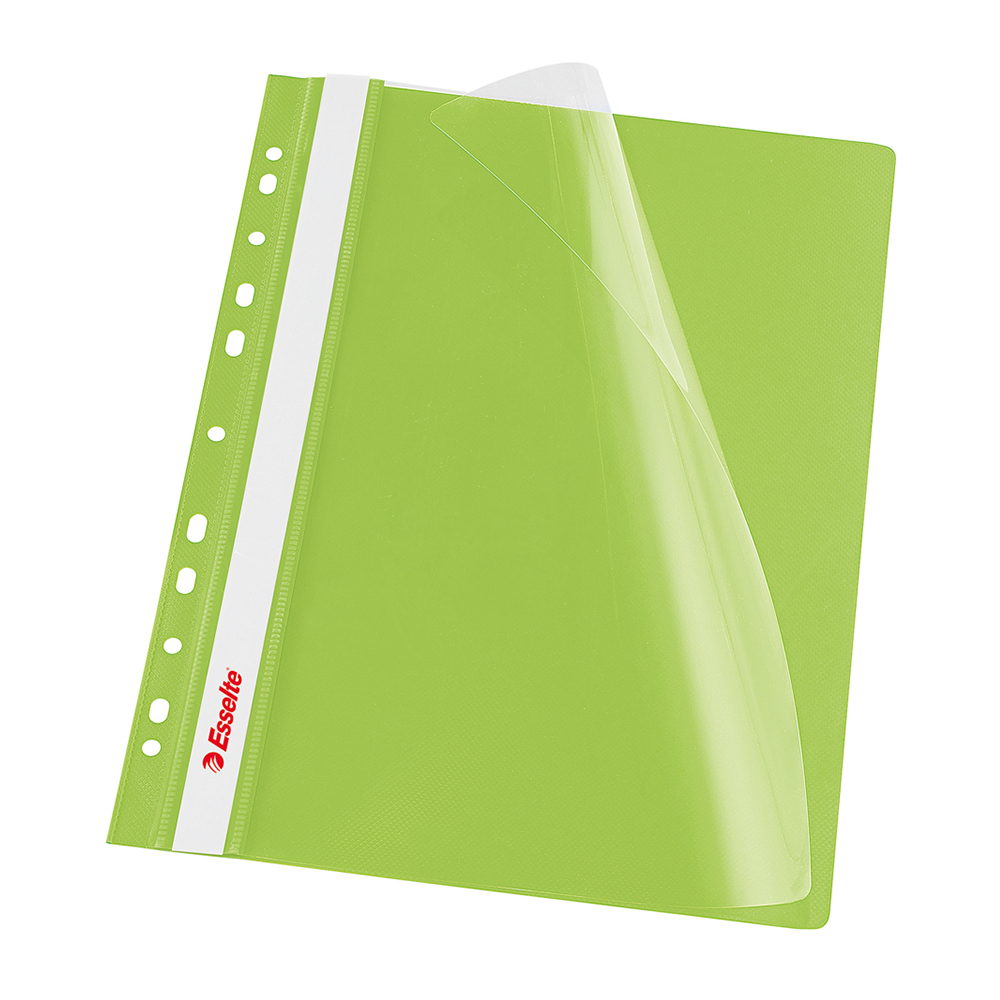 Dosar PP cu multiperforatii  Esselte VIVIDA  A4  verde  10 buc/set