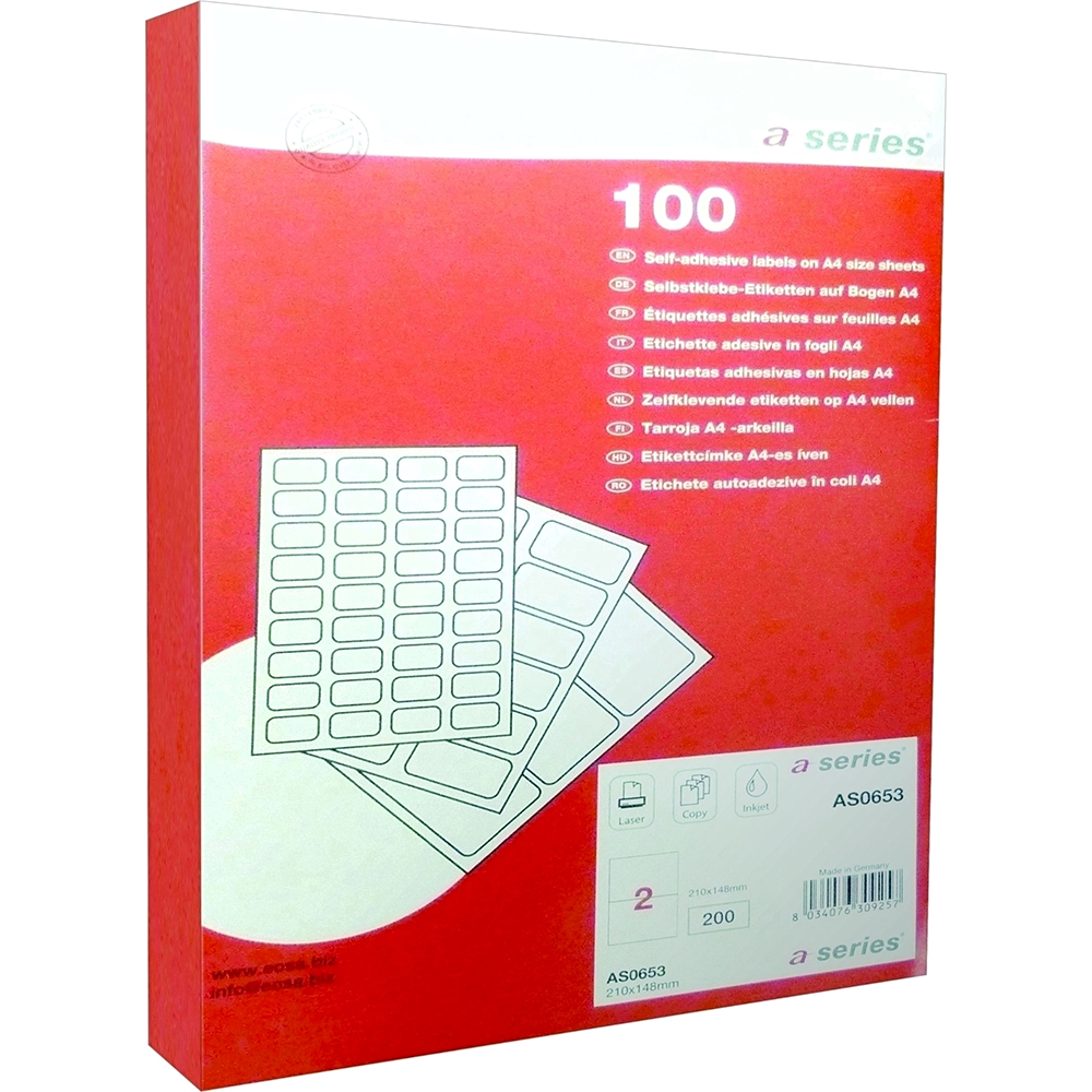 Etichete A-series 210 mm x 297 mm 100 coli/top A-series imagine 2022 depozituldepapetarie.ro