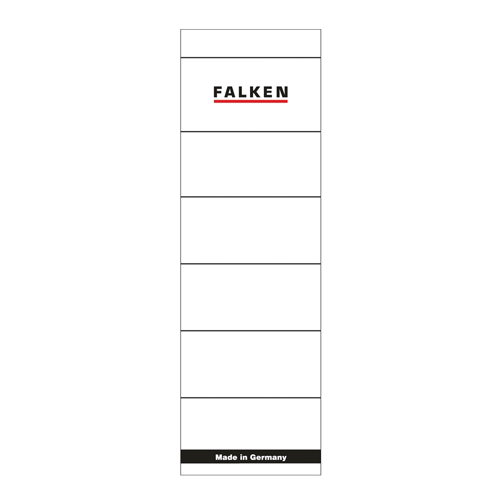 Etichete Falken autoadezive pentru bibliorafturi 60 x 190 mm alb Falken