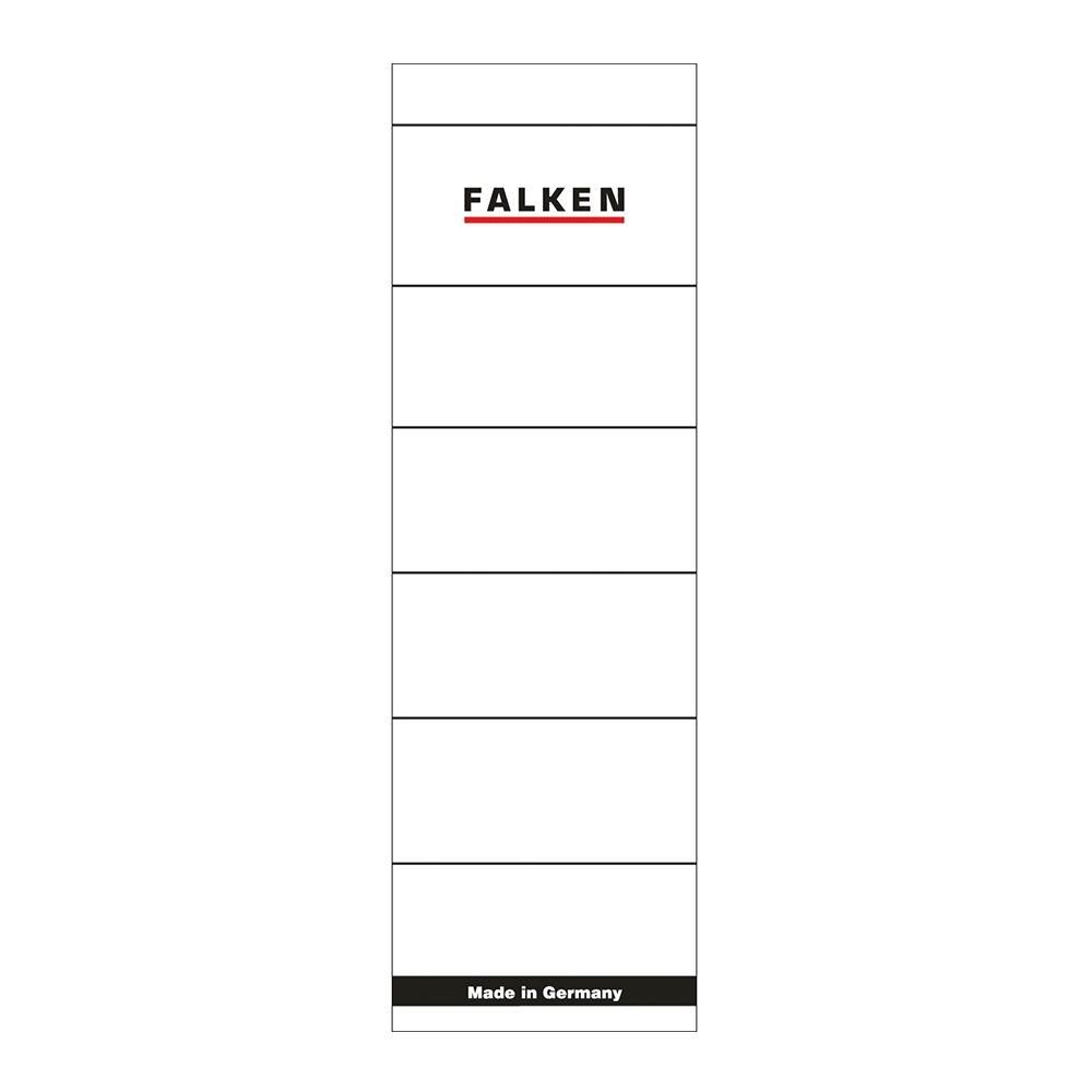 Etichete Falken autoadezive  pentru bibliorafturi   60 x 190 mm  alb