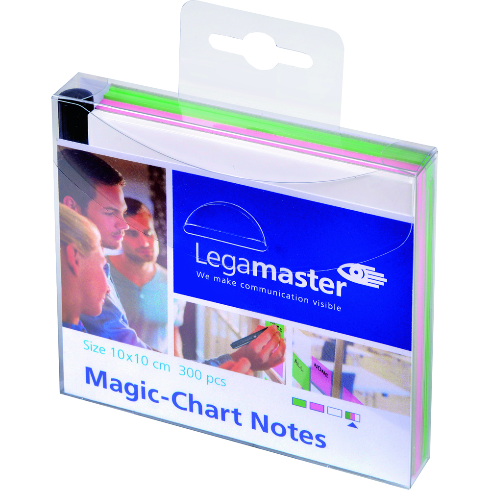 Set notite colorate Legamaster Magic-Chart 300 file 10×10 cm Legamaster