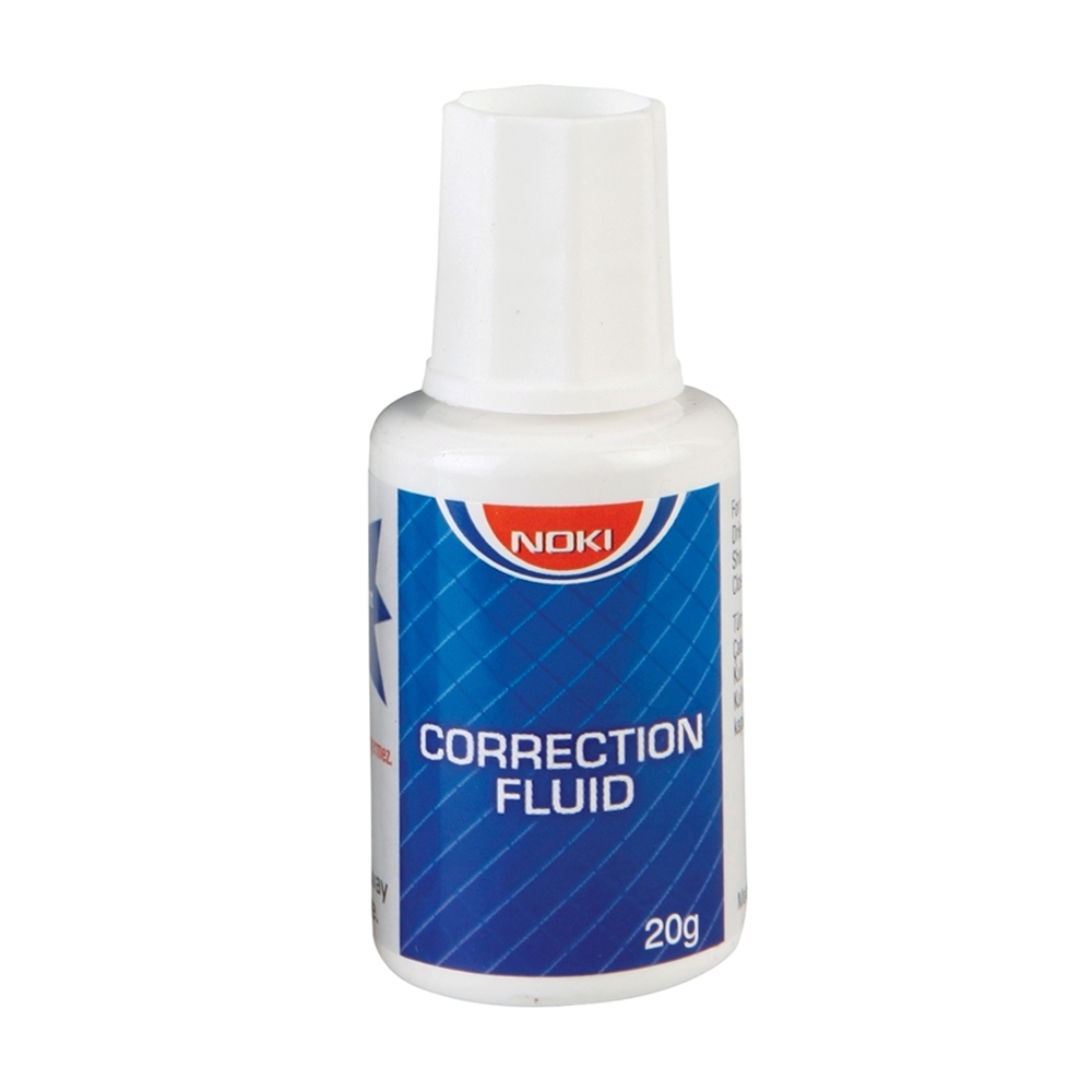 Fluid corector Noki 20 ml pe baza de solvent aplicator cu pensula