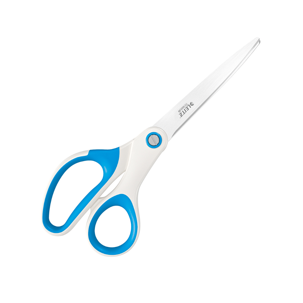Foarfece pentru birou Leitz WOW Titanium  20.5 cm  albastru