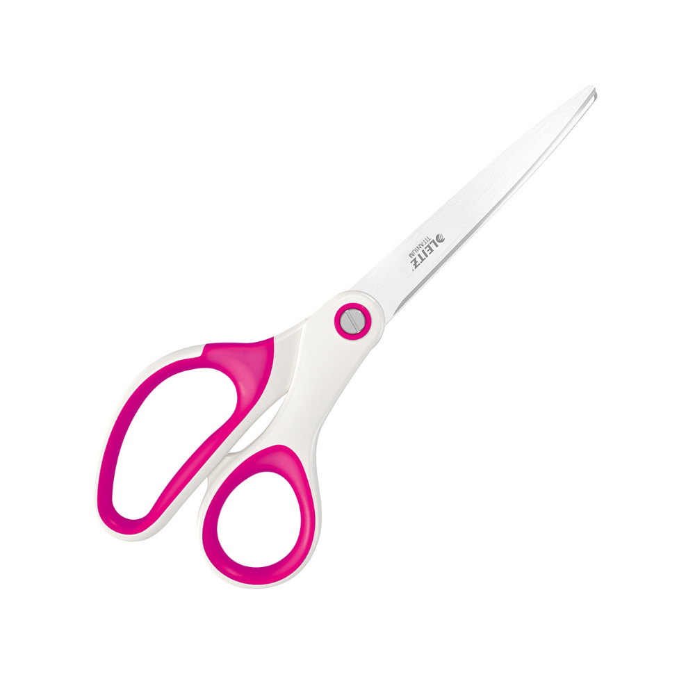 Foarfece pentru birou Leitz WOW Titanium  20.5 cm  roz