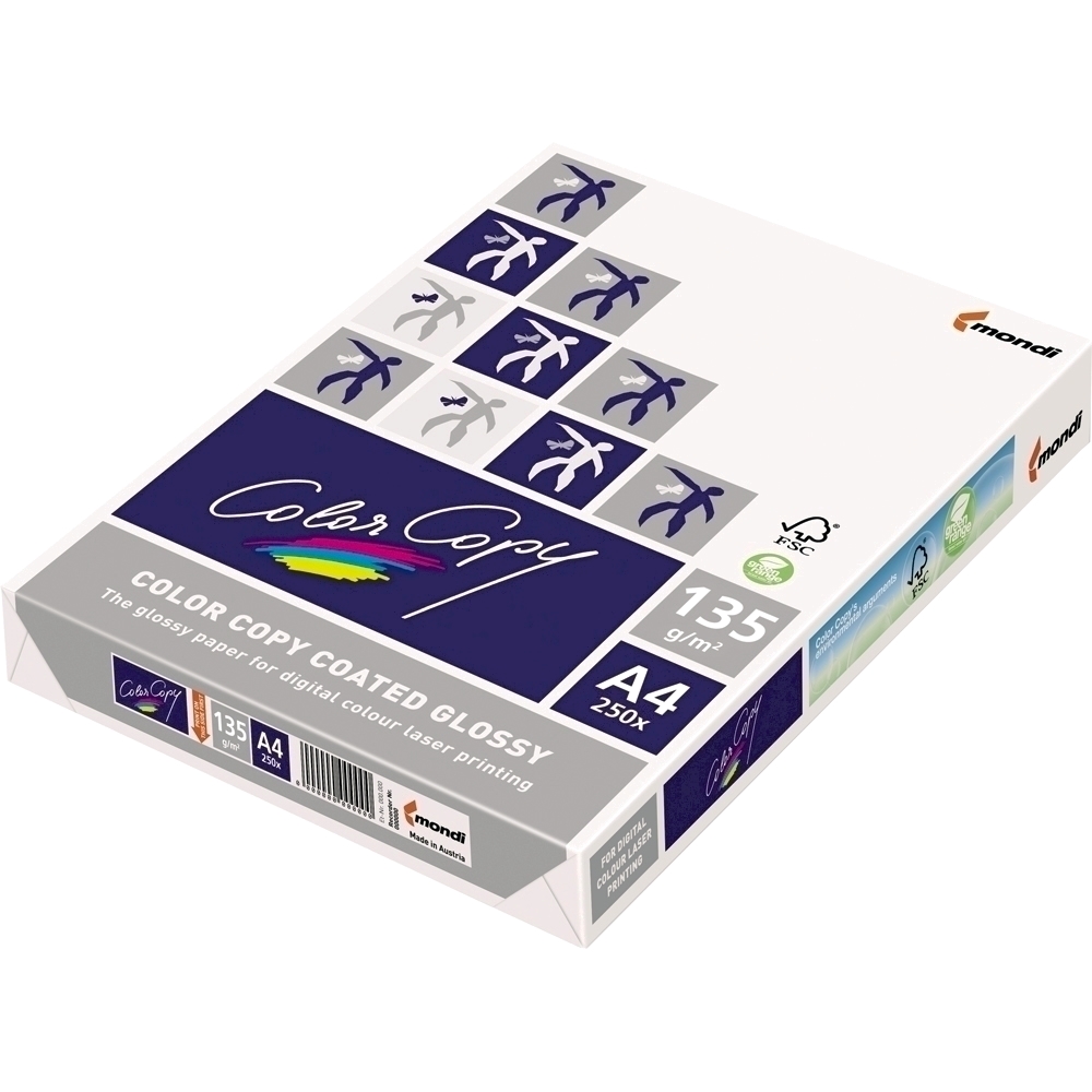 Hartie mondi color copy lucios a4 170 g/mp 250 coli/top