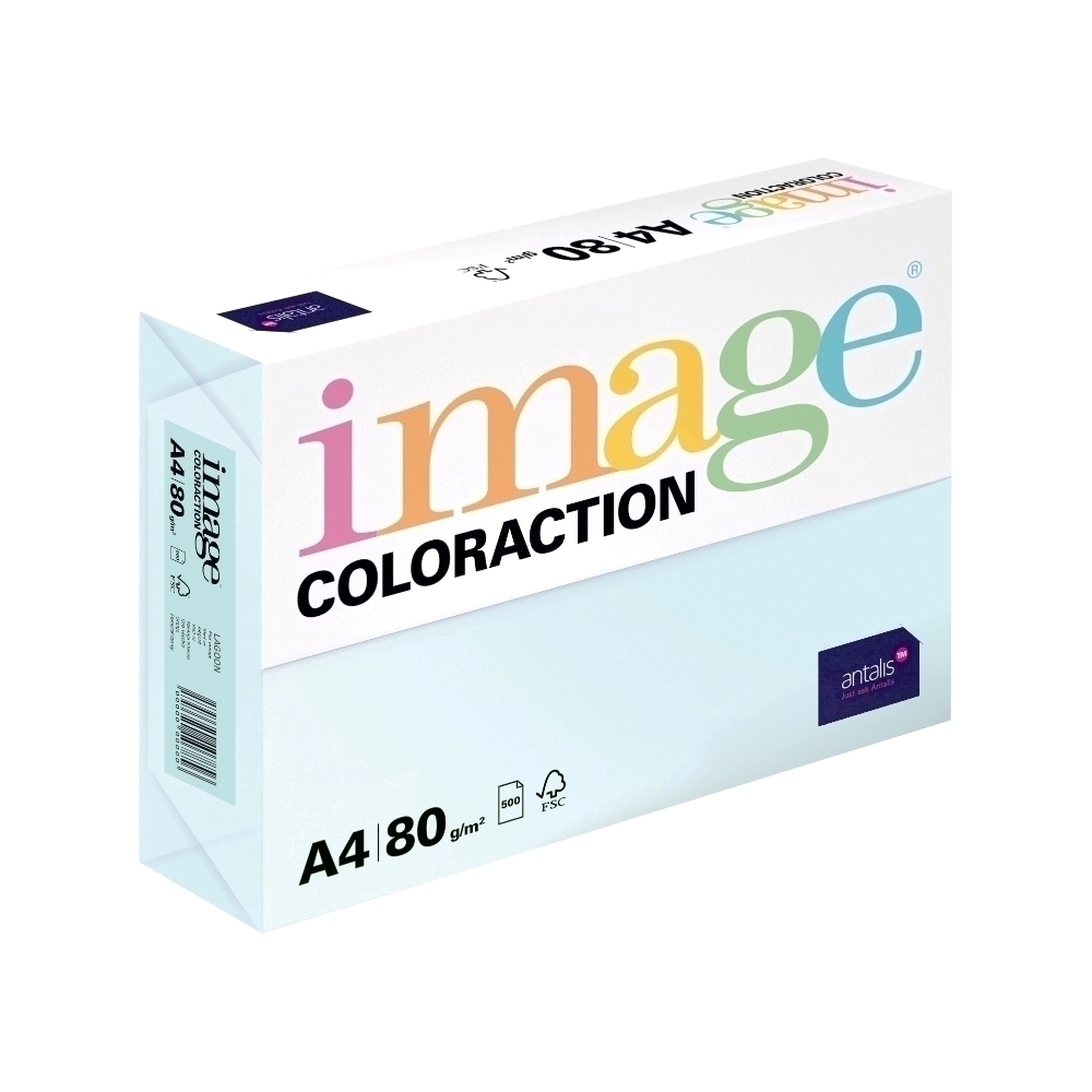 Hartie color Coloraction A4 80 g/mp bleu pal-Lagoon 500 coli/top