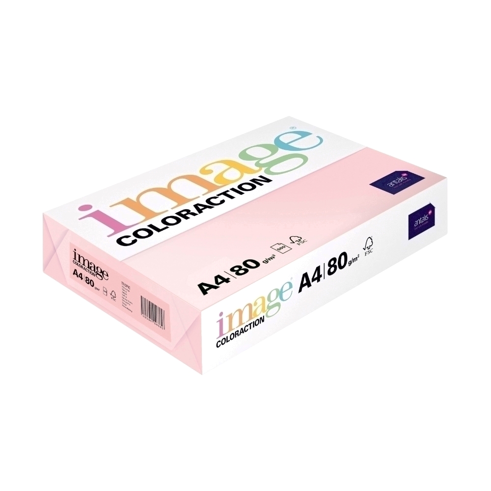 Hartie color Coloraction A4 80 g/mp roz- Tropic 500 coli/top