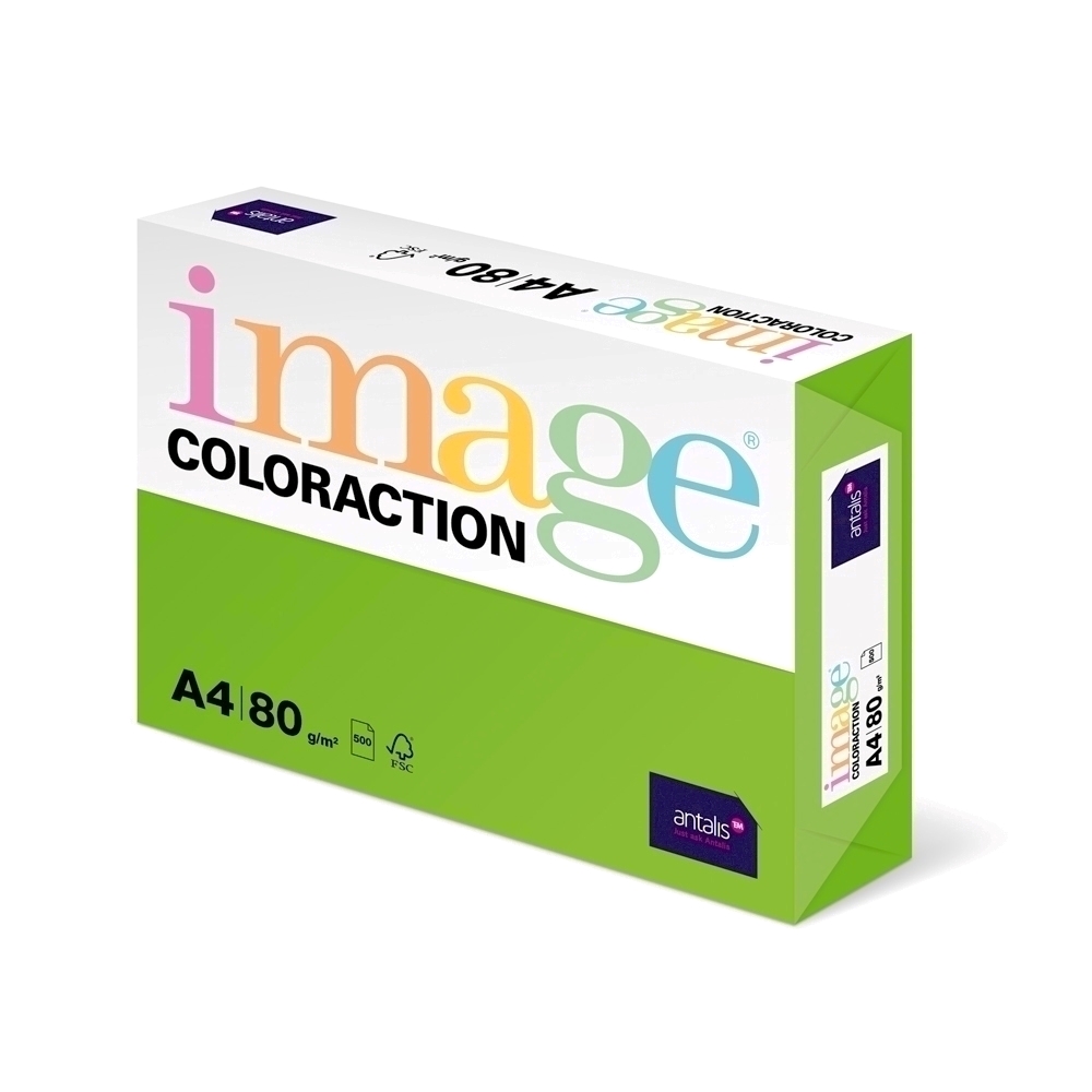 Hartie color Coloraction A4 80 g/mp verde intens-Java Antalis imagine 2022 depozituldepapetarie.ro