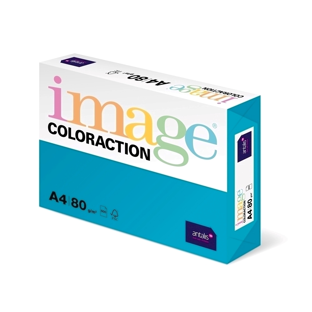 Hartie color Coloraction A4 80g/mp bleu ciel-Lisbon 500 coli/top