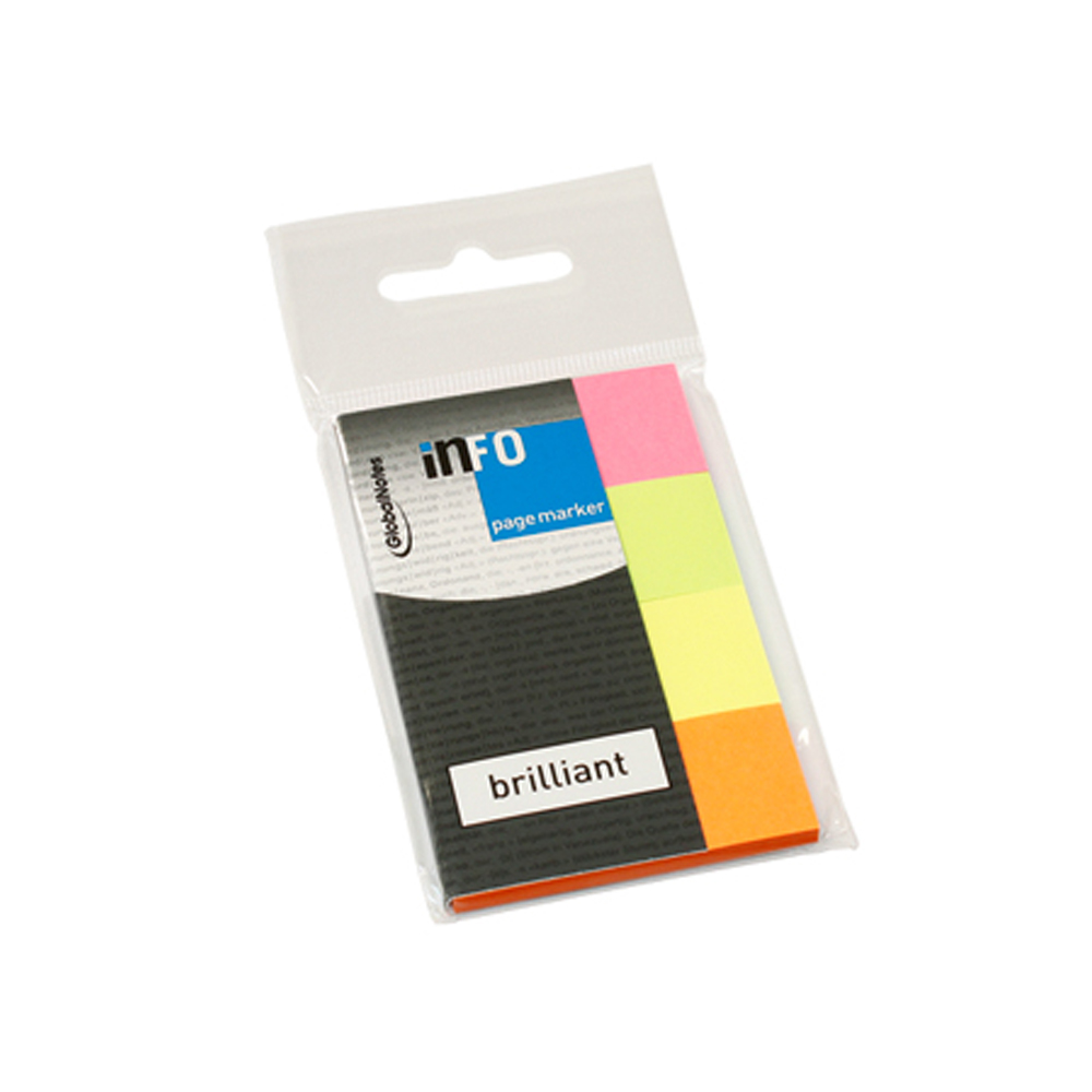 Index A-series autoadeziv hartie 20 x 50 mm 4 culori/set 40 file/culoare