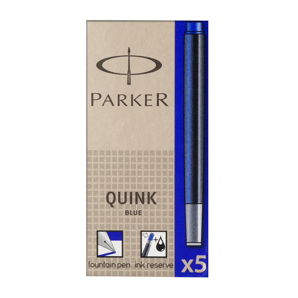Patroane cerneala  Parker  Quink  albastru  5 bucati/set