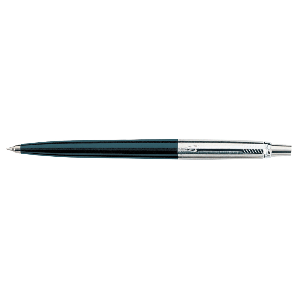 Pix cu mecanism  Parker  Jotter  0.8 mm  plastic  accesorii inox  negru