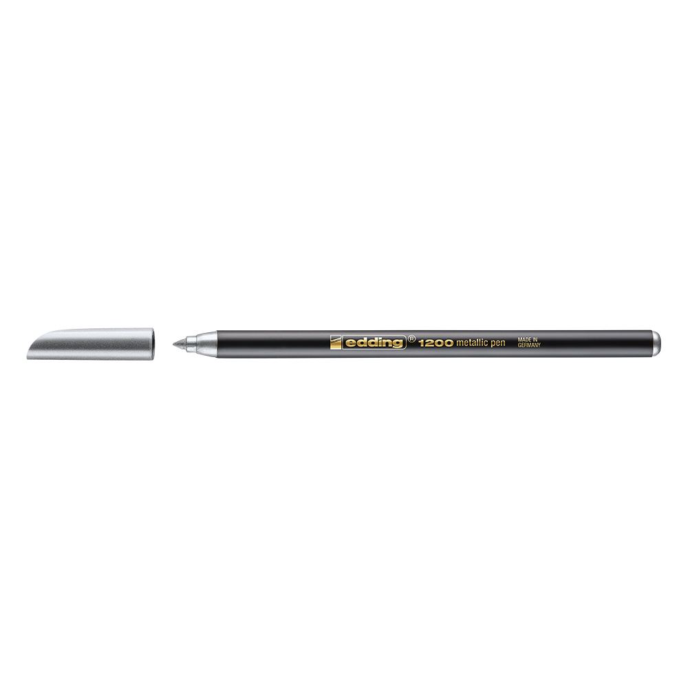 Marker edding 1200 tip carioca grosime varf 1-3 mm argintiu