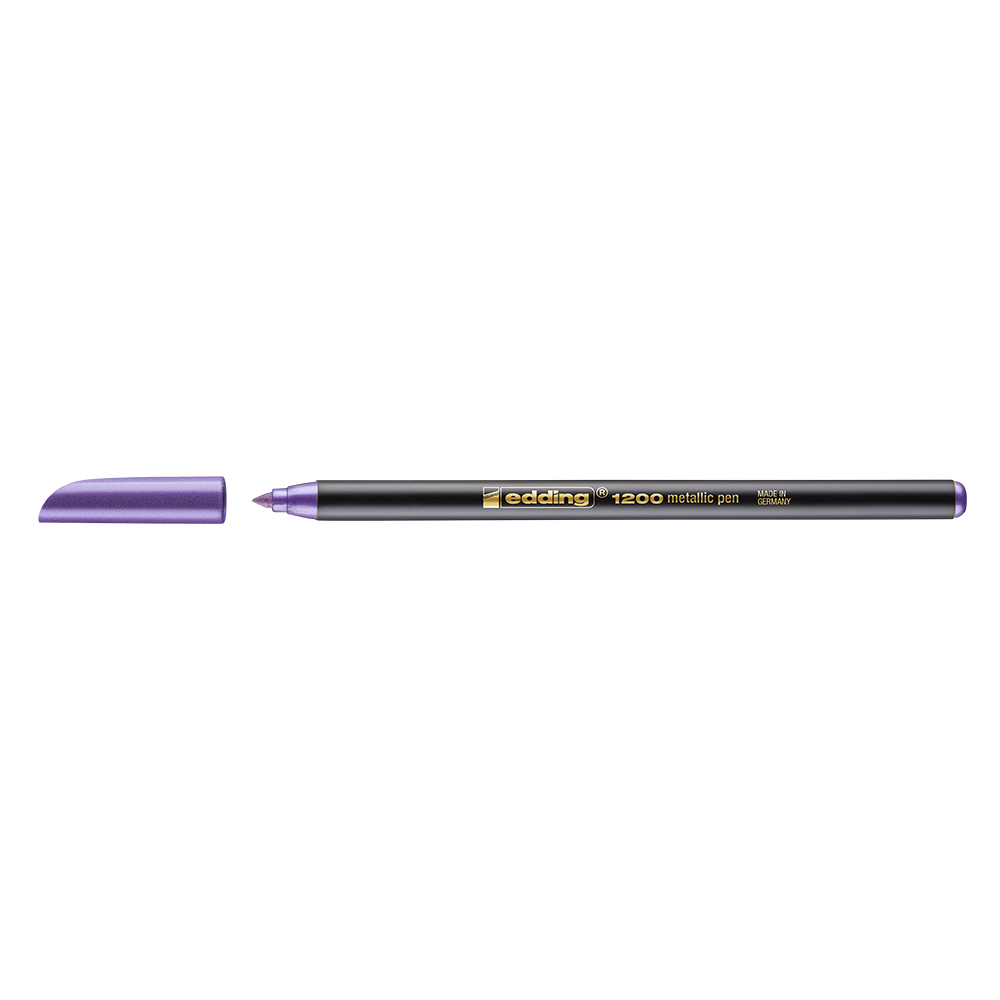 Marker Edding 1200 tip carioca grosime varf 1-3 mm violet metalic Edding imagine 2022 depozituldepapetarie.ro