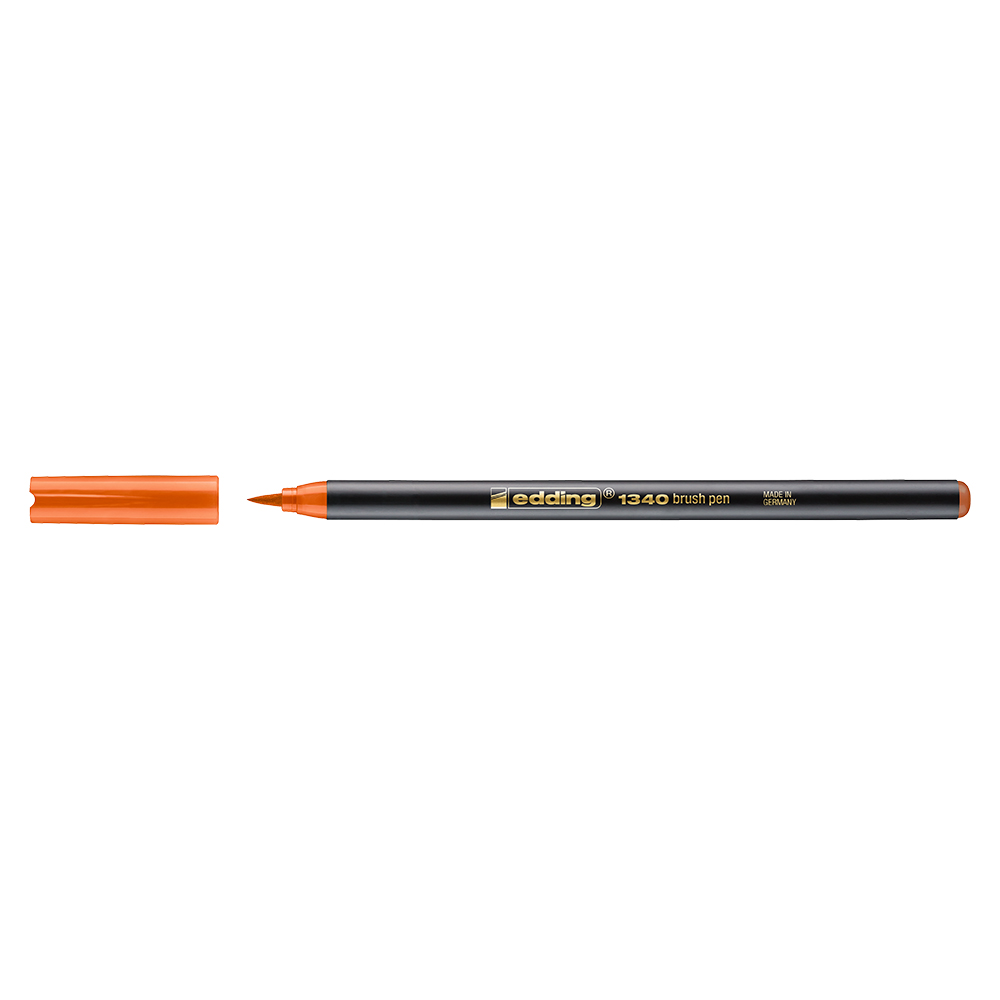 Marker Edding 1340 varf tip pensula portocaliu