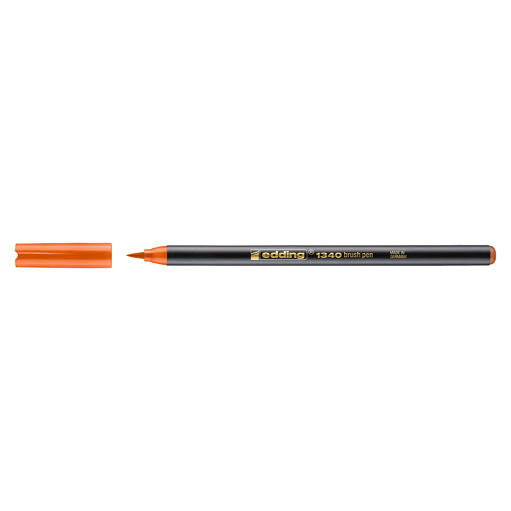 Marker edding 1340 varf tip pensula portocaliu