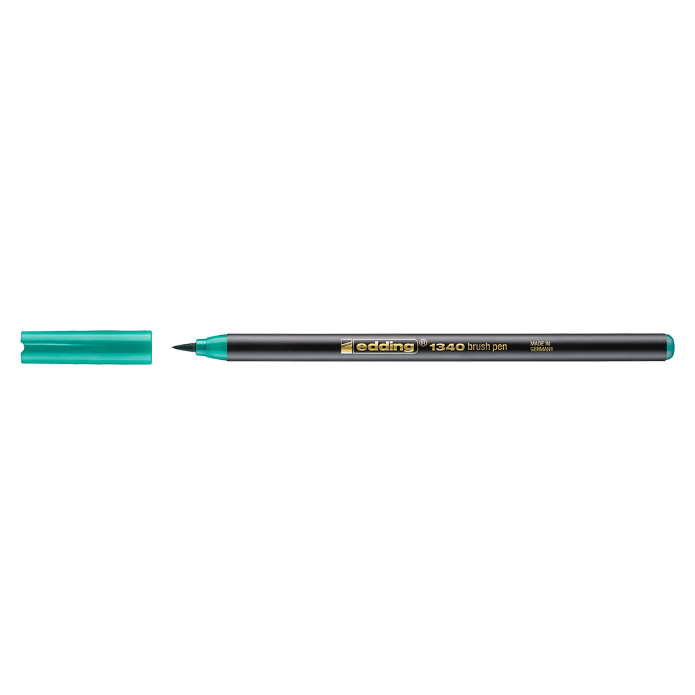 Marker edding 1340 varf tip pensula verde