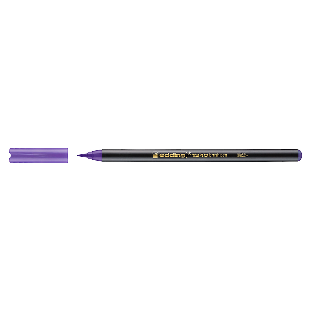 Marker edding 1340 varf tip pensula violet