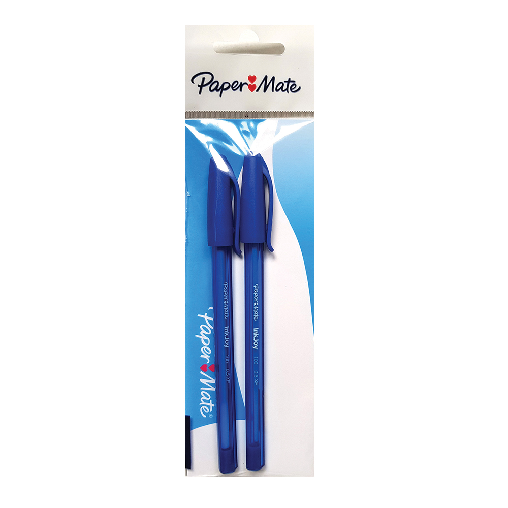 Pix fara mecanism Papermate Inkjoy 100C gel  albastru  2 bucati/set