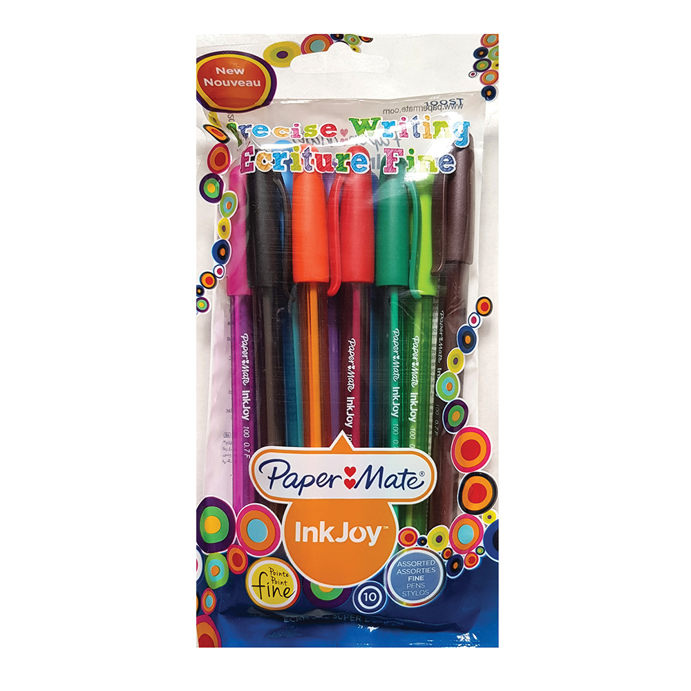Pix fara mecanism Papermate Inkjoy 100C  plastic  10 culori/set