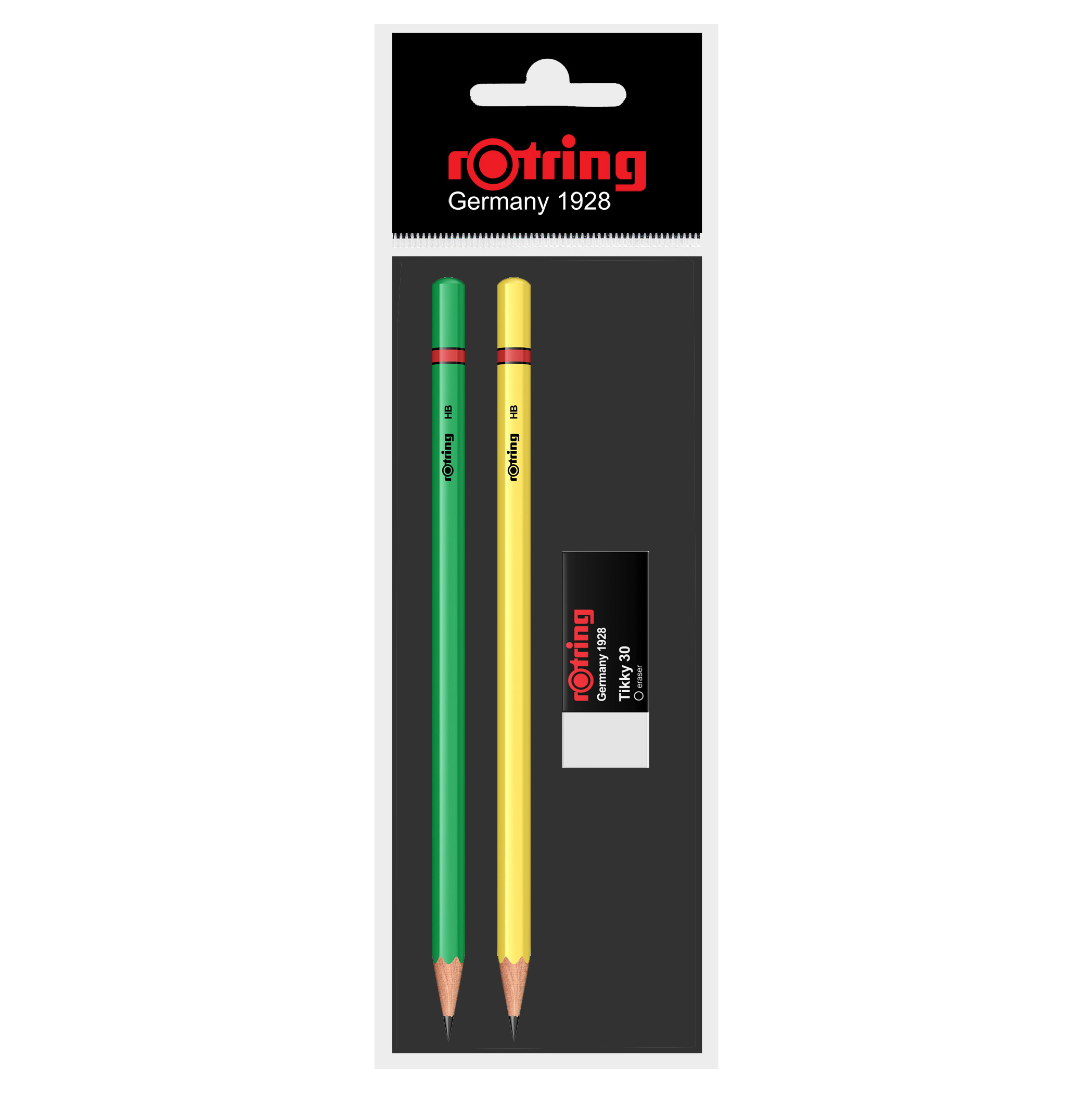 Set Rotring 2 creioane lemn HB standard + radiera Rotring imagine 2022 depozituldepapetarie.ro