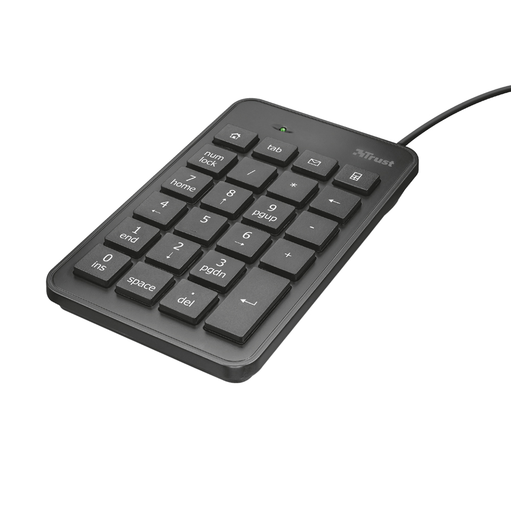 Tastatura numerica USB Trust Xalas rezistenta durabila sanito.ro imagine 2022 caserolepolistiren.ro
