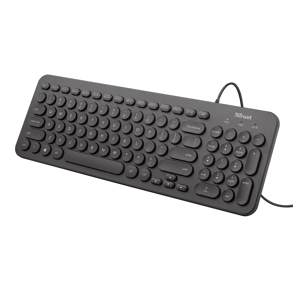 Tastatura silentioasa Trust Muto conectare cablu USB rezistenta durabila sanito.ro imagine 2022 depozituldepapetarie.ro
