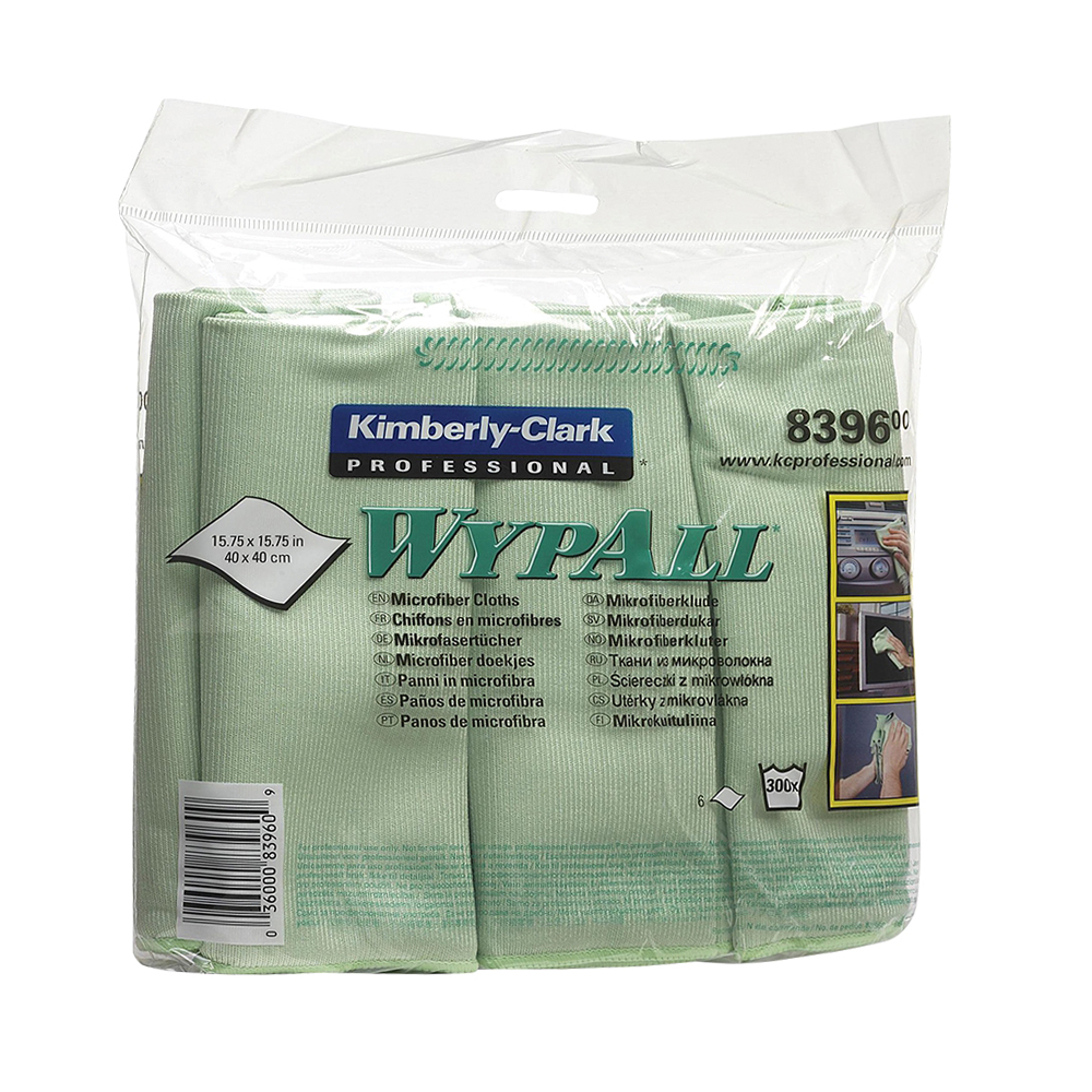 Lavete microfibra Kimberly-Clark Wypall  verzi  6 bucati/pachet