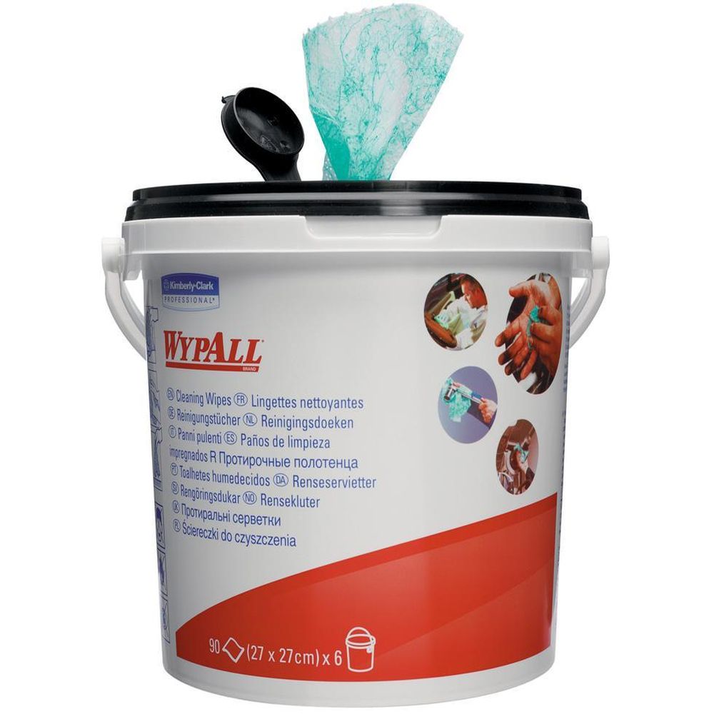 Lavete umede  Kimberly-Clark  Wypall  cu galeata  90 portii/set