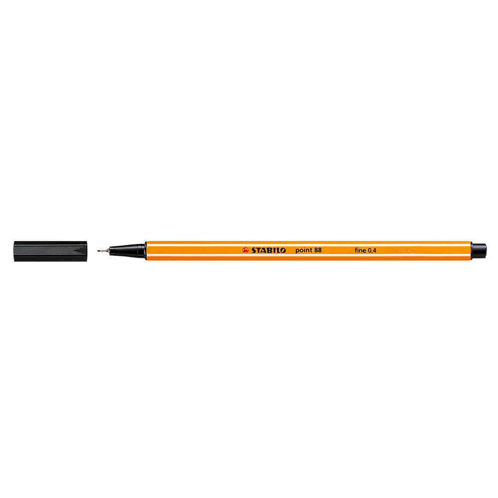 Liner Stabilo Point 88  varf fetru  0.4 mm  negru