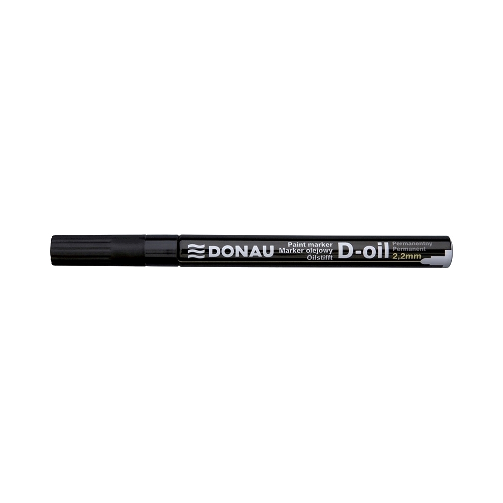 Marker permanent cu vopsea Donau  varf rotund  2.2 mm  negru