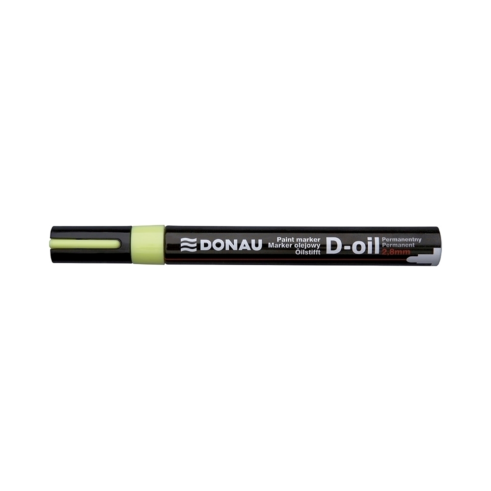 Marker permanent cu vopsea Donau  varf rotund  2.8 mm  galben