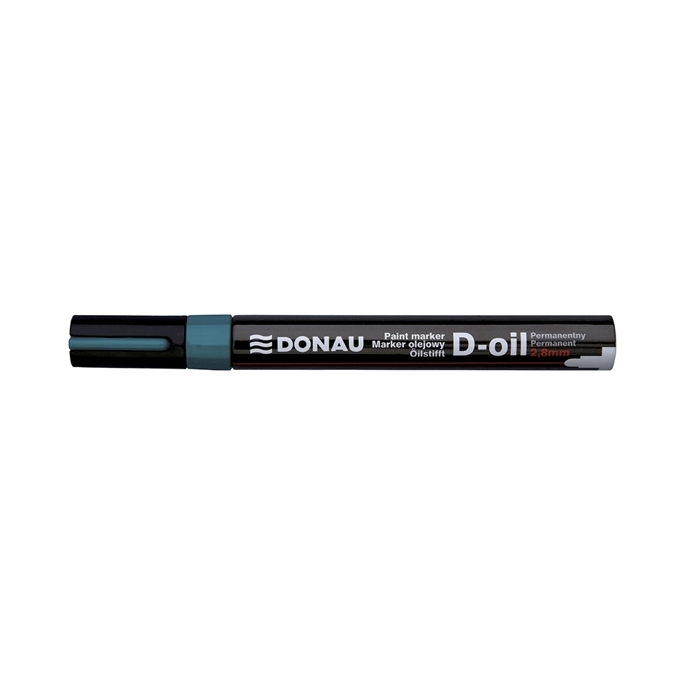 Marker permanent cu vopsea Donau  varf rotund  2.8 mm  verde
