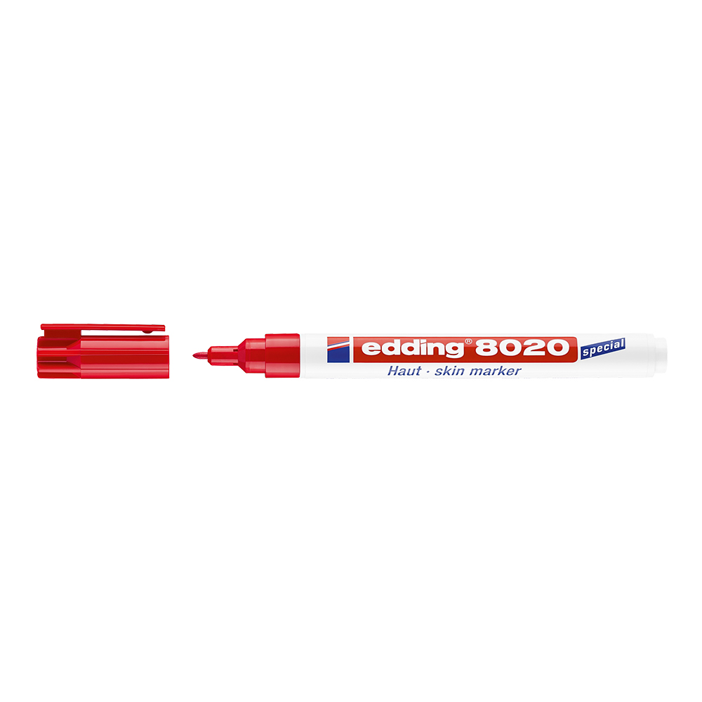 Marker edding 8020 pentru chirurgie varf 1 mm rosu