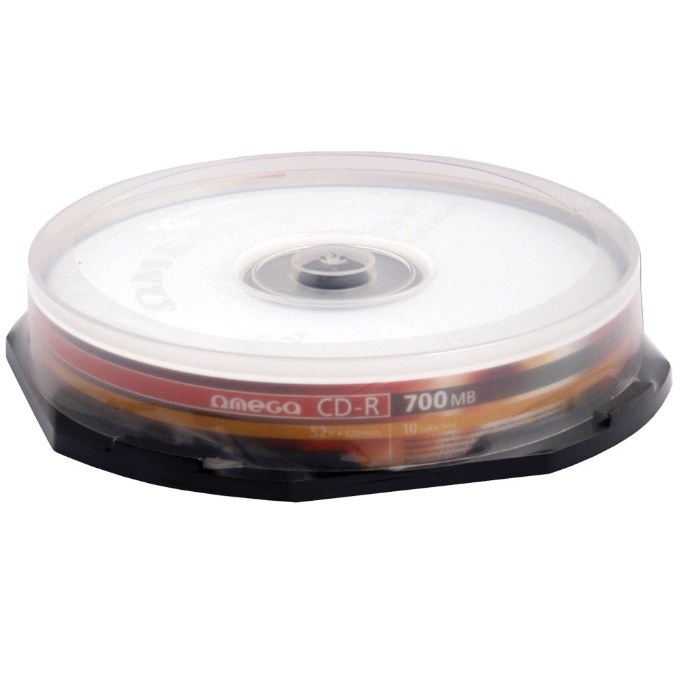 CD-R Omega  52x  700 MB  10 bucati/cake