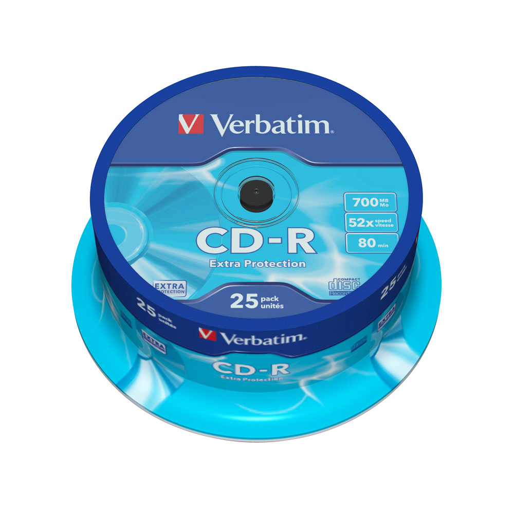 CD-R Verbatim 52x 700 MB 25 bucati/cake sanito.ro