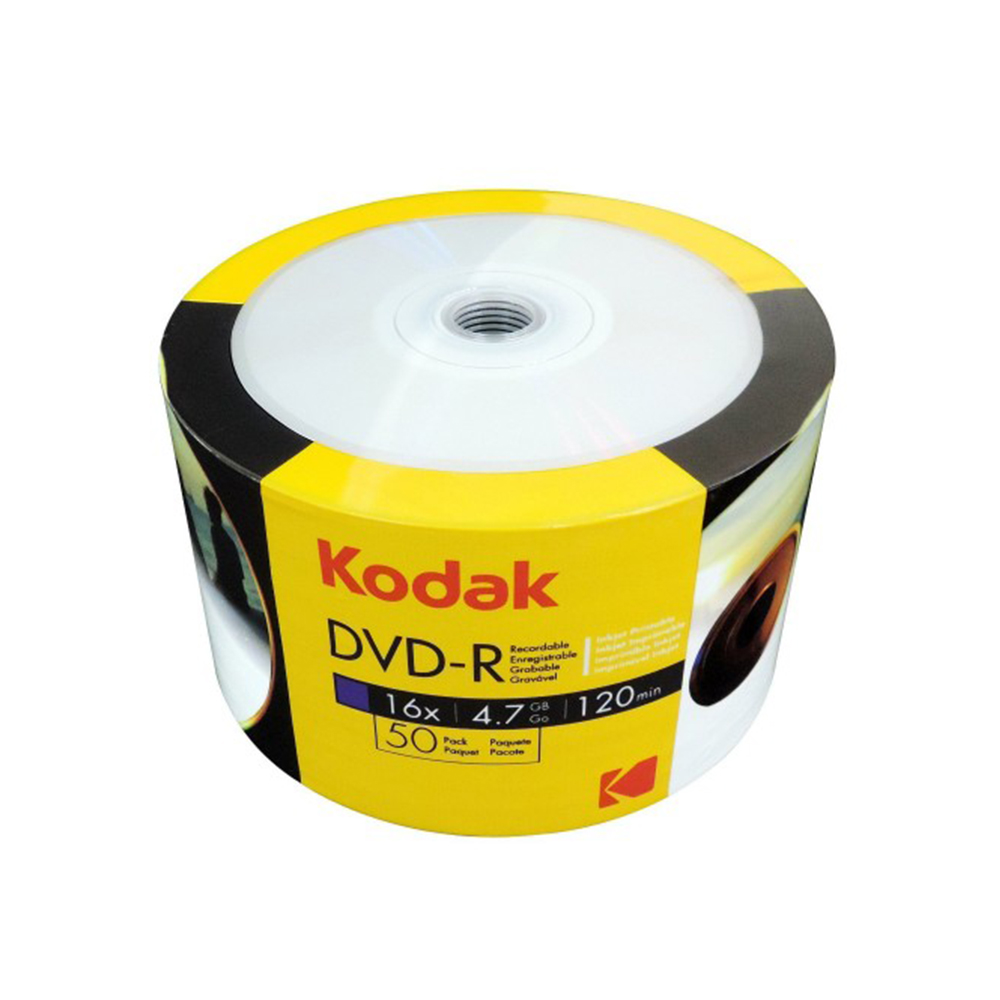 DVD-R Kodak 4.7 GB inkjet printabil 50 bucati/set sanito.ro