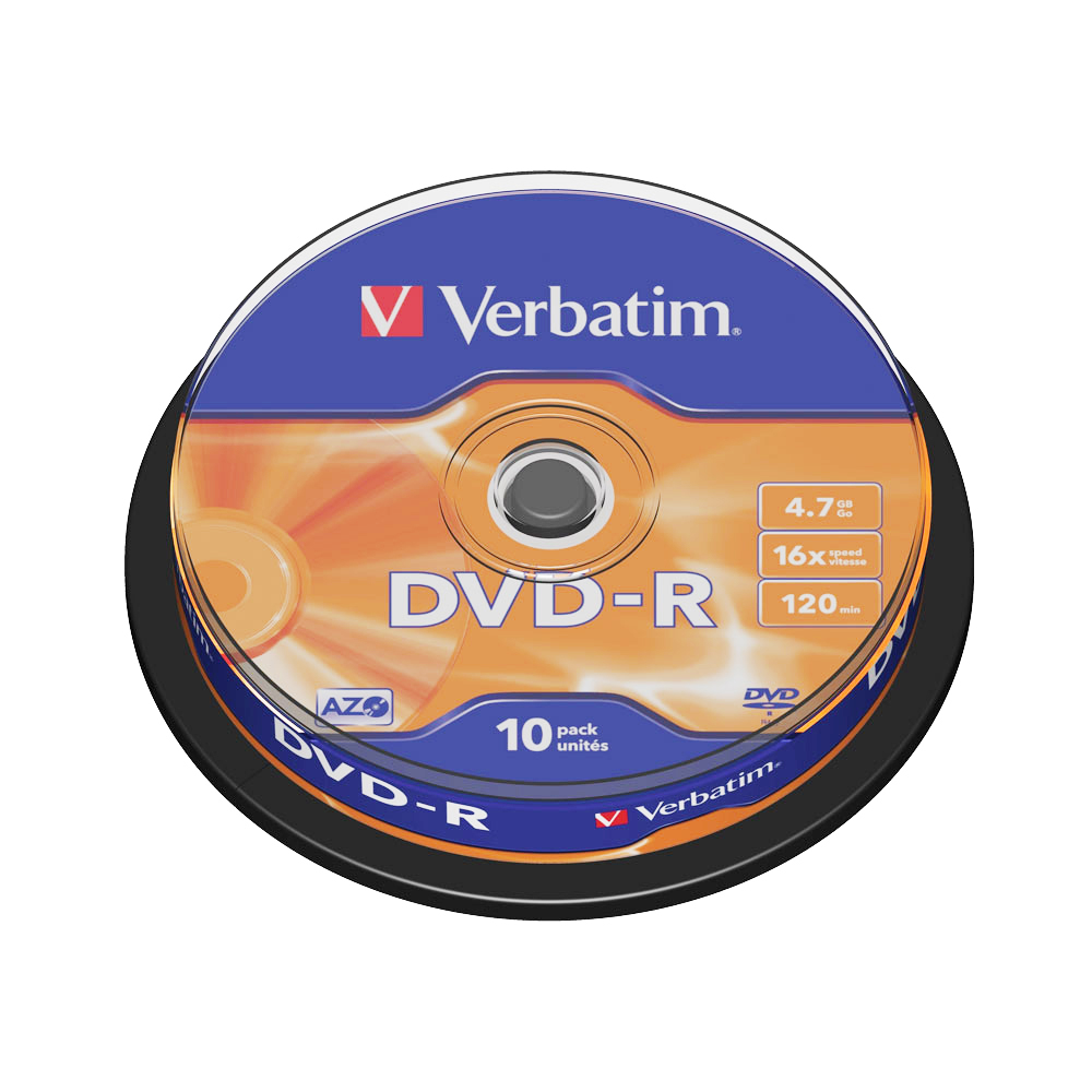 DVD-R Verbatim 16x 4.7 GB 10 bucati/spindle sanito.ro imagine 2022 depozituldepapetarie.ro