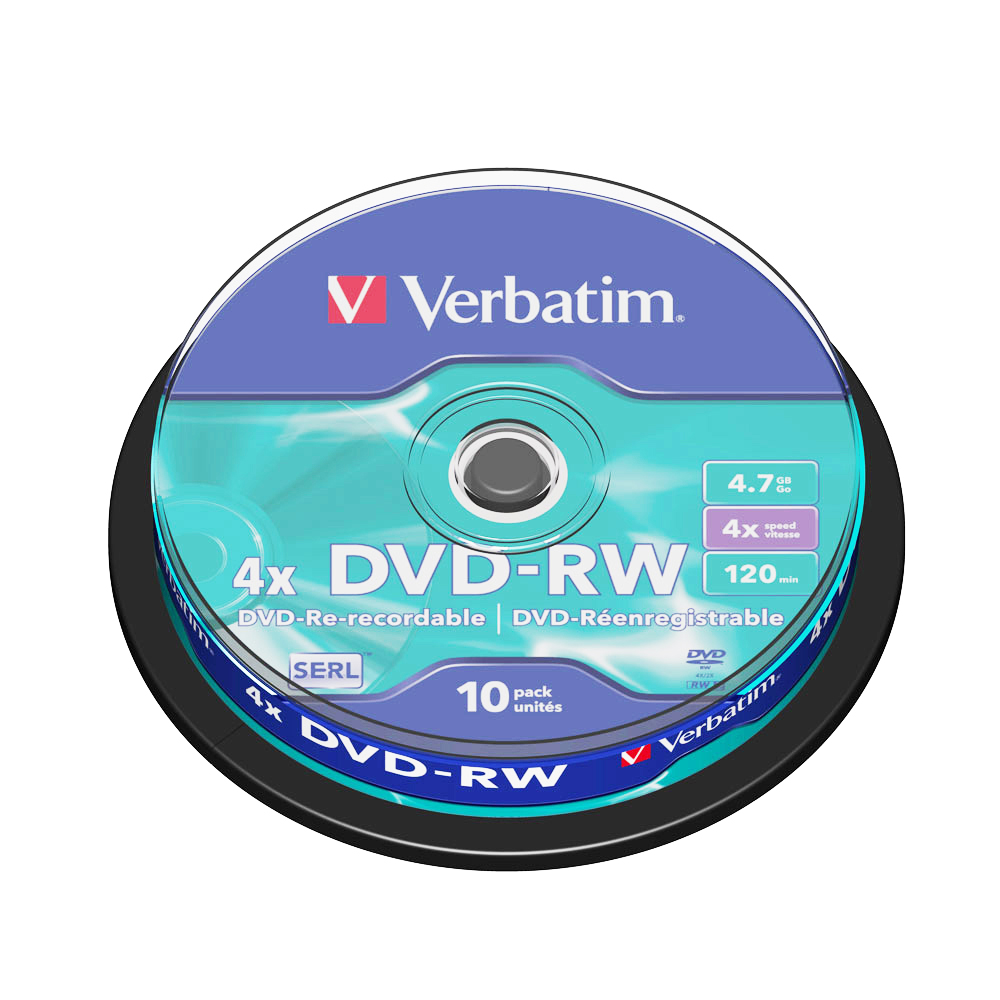 DVD-RW Verbatim 4x 4.7 GB 10 bucati/spindle sanito.ro imagine 2022 depozituldepapetarie.ro