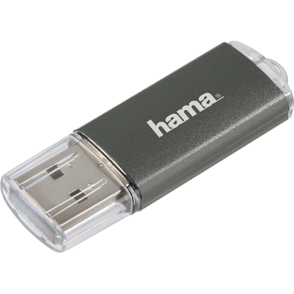 Memorie USB HAMA Laeta 124002 16GB USB 3.0 gri Hama imagine 2022 depozituldepapetarie.ro