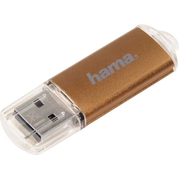 Memorie USB HAMA Laeta 124004 64GB USB 3.0 maro Hama imagine 2022 depozituldepapetarie.ro