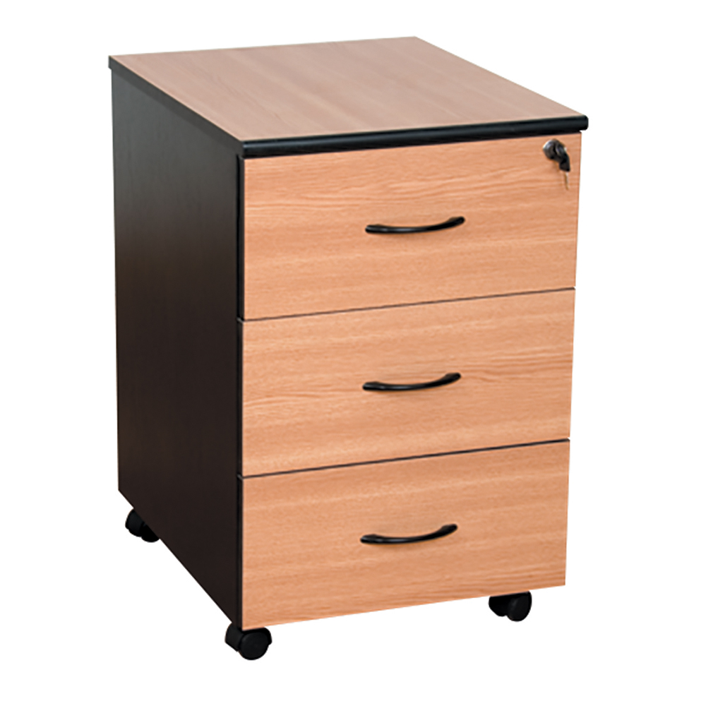 Dulapior mobil office line pal stejar/negru 43x52x67 cm
