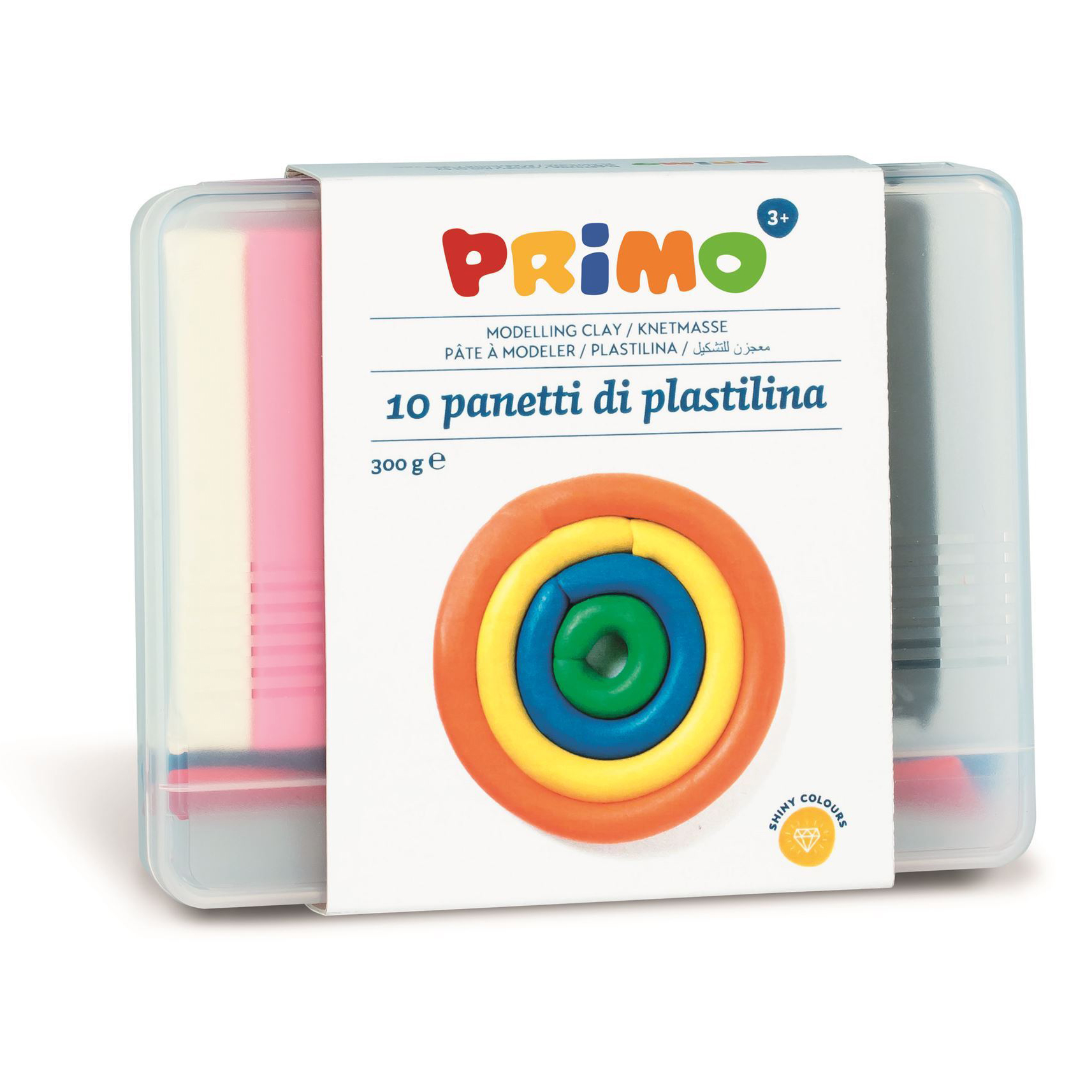 Plastilina Morocolor Primo  300 g/cutie  10 culori