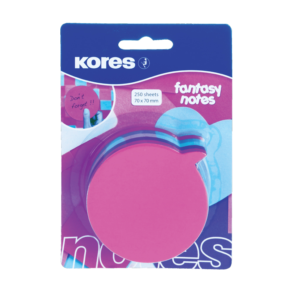 Notite adezive Kores idee 250 file multicolor Kores imagine 2022 depozituldepapetarie.ro