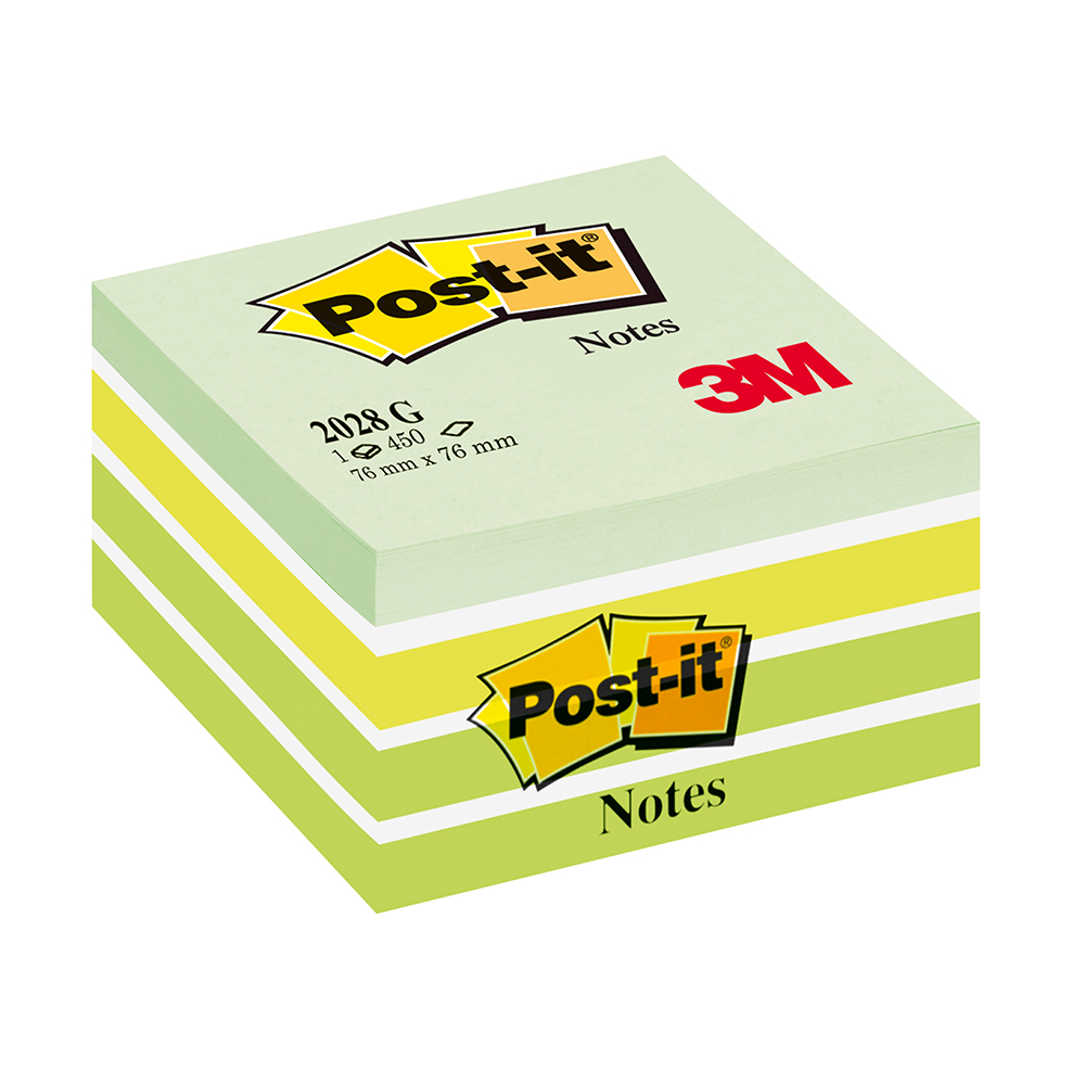 Notite adezive Post-it Aquarelle verde pastel 76 x 76 mm 450 file Post-it imagine 2022 depozituldepapetarie.ro