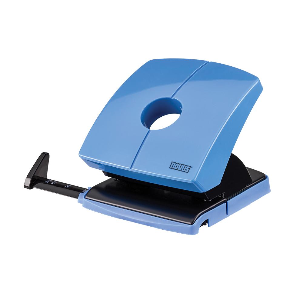 Perforator novus b230 30 coli bleu baza din metal clapa din metal rezistent