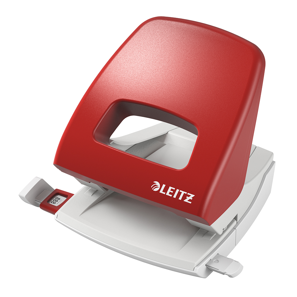 Perforator plastic leitz 5005 nexxt series 25 coli rosu