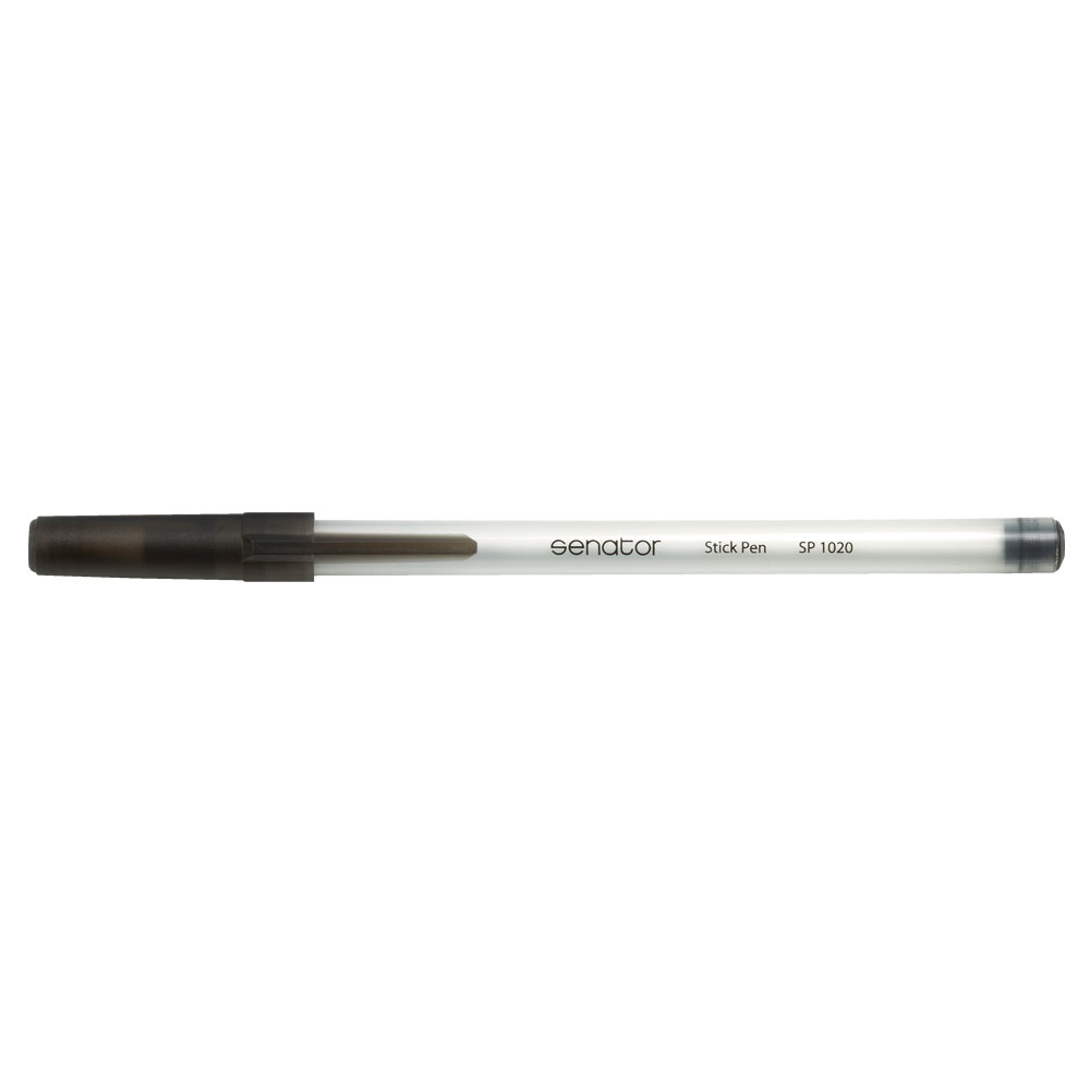 Pix Senator Stick Pen seria 1000 0.7 mm plastic negru sanito.ro
