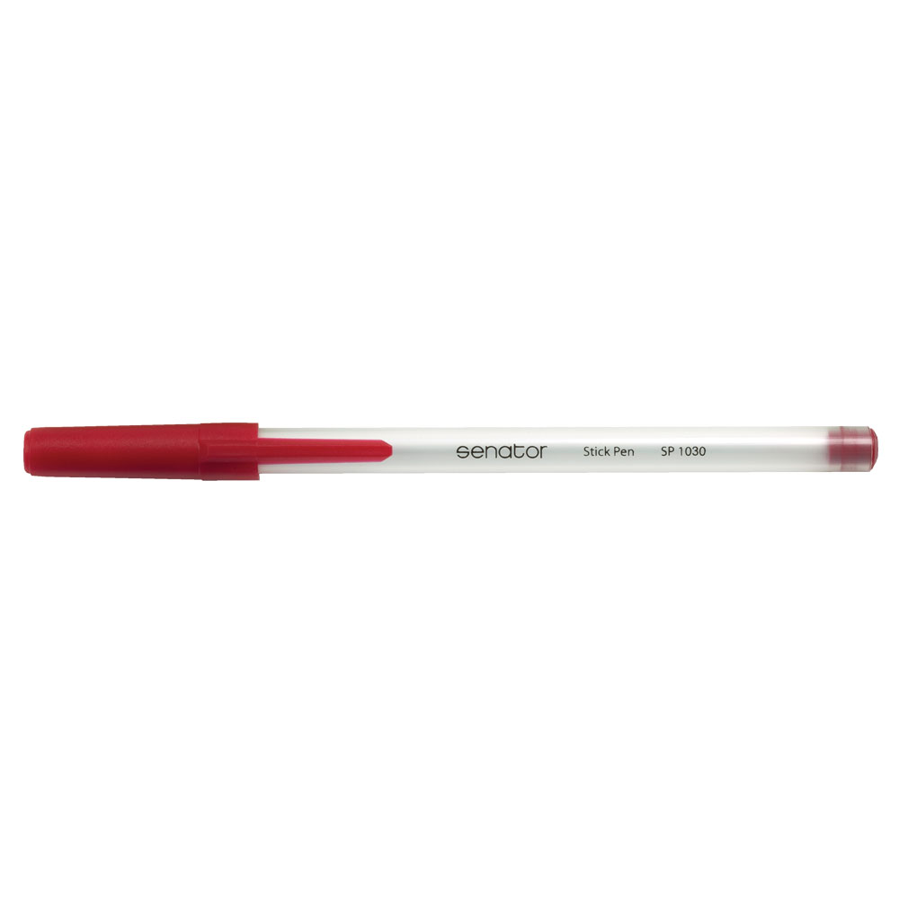 Pix Senator Stick Pen seria 1000 0.7 mm plastic rosu sanito.ro imagine 2022 depozituldepapetarie.ro