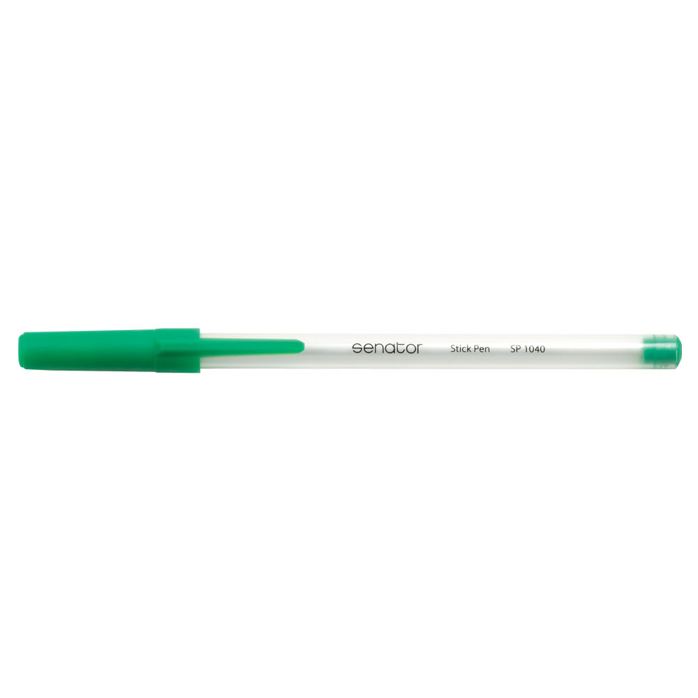 Pix senator stick pen seria 1000 0.7 mm plastic verde